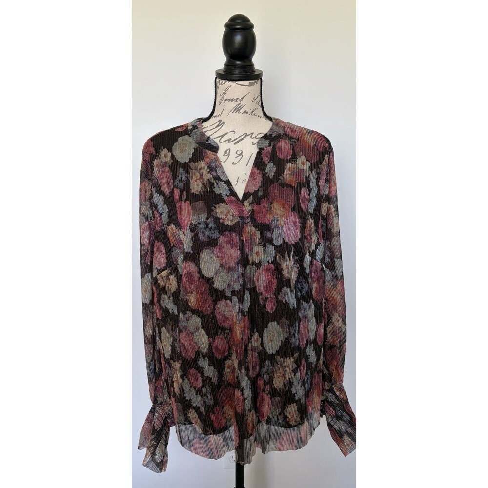 Women’s Vince Camuto Floral Blouse Size 1X NWT